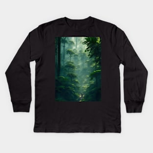 Jungle Full of Life Kids Long Sleeve T-Shirt